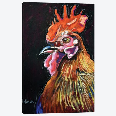 Proud Rooster Canvas Print #DHD207} by David Hinds Canvas Art