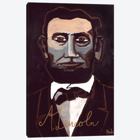 A Lincoln Canvas Print #DHD210} by David Hinds Canvas Artwork