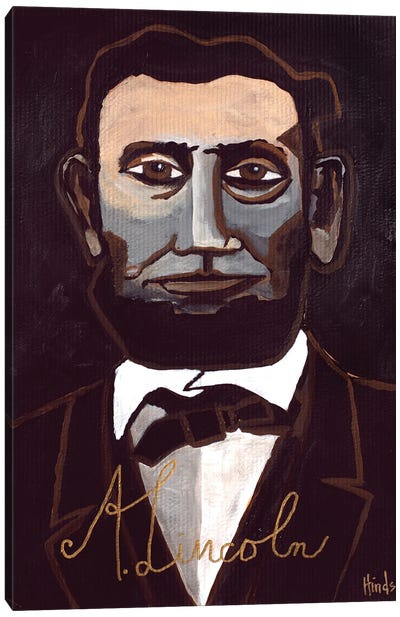 A Lincoln Canvas Art Print - Abraham Lincoln
