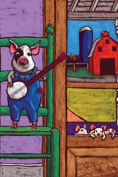 Pigs: Pig In A Chair by David Hinds