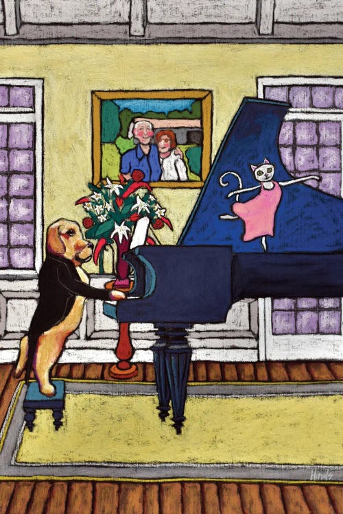 Playin For George by David Hinds wall art