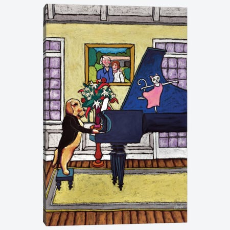 Playin For George Canvas Print #DHD225} by David Hinds Canvas Artwork