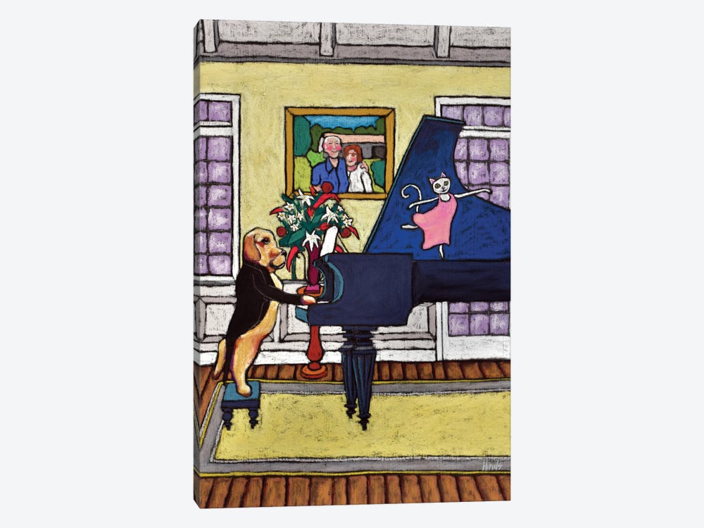 Playin For George by David Hinds 1-piece Canvas Print