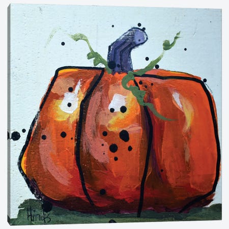 Pumpkin VII Canvas Print #DHD226} by David Hinds Canvas Artwork