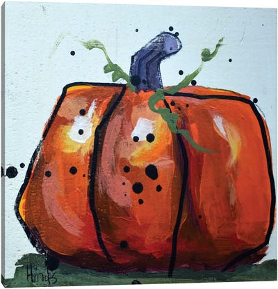 Pumpkin VII Canvas Art Print - Pumpkins