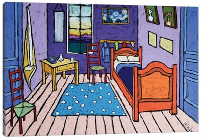 Van Gogh's Bedroom Canvas Art Print - David Hinds