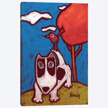 Woof Canvas Print #DHD231} by David Hinds Canvas Wall Art