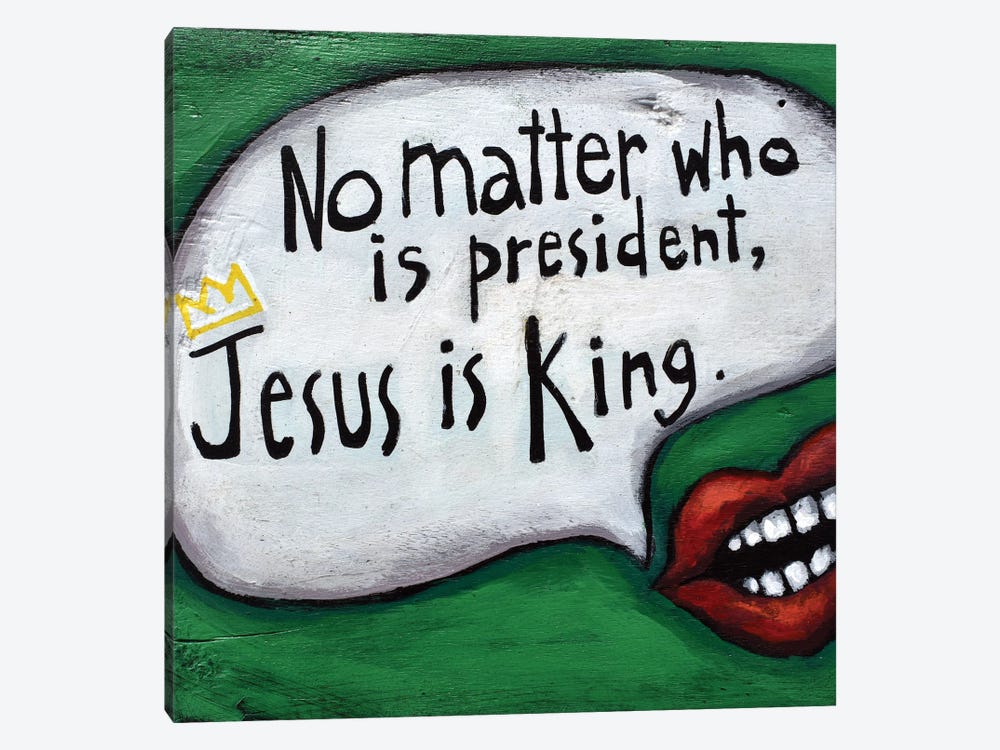 Jesus Is King by David Hinds 1-piece Art Print