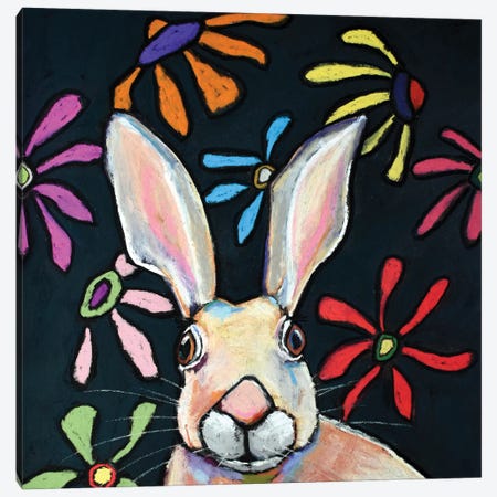 Jack The Rabbit Canvas Print #DHD23} by David Hinds Canvas Artwork
