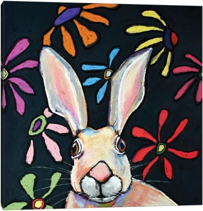 Jack The Rabbit Canvas Art Print - David Hinds