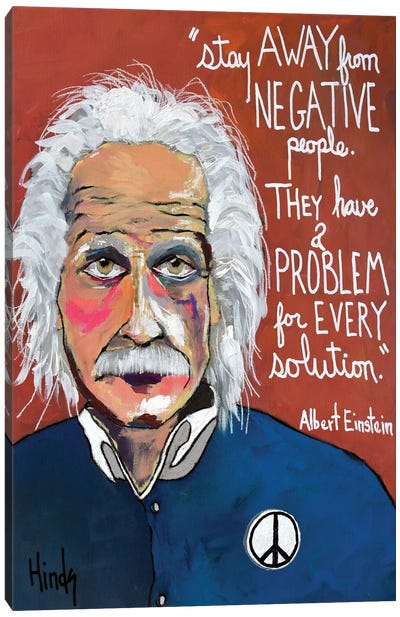 Good Advice Canvas Art Print - Albert Einstein