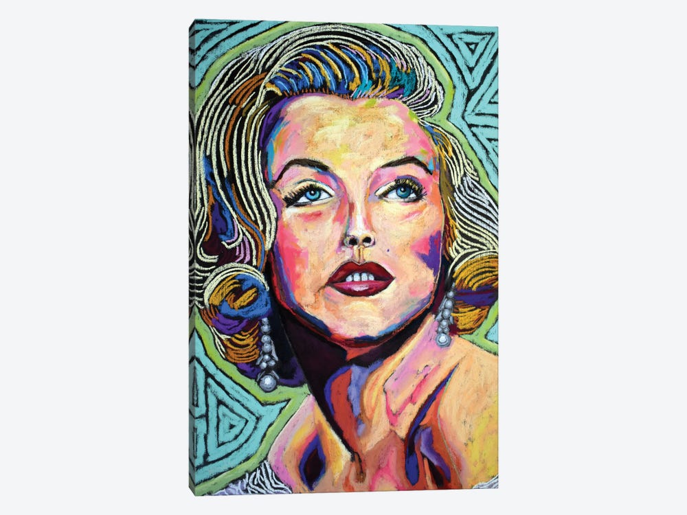 Marilyn Monroe by David Hinds 1-piece Canvas Art Print