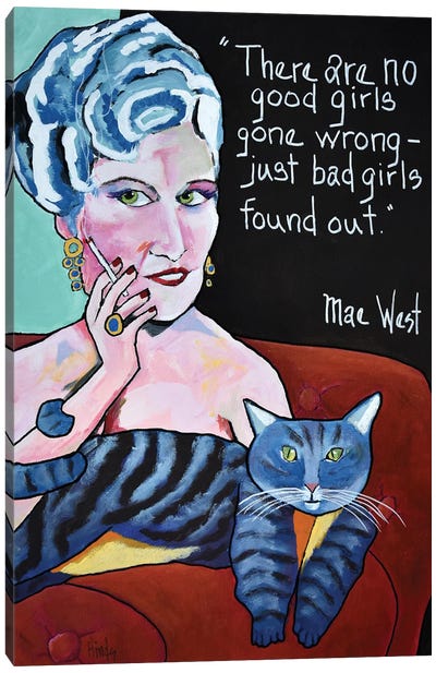 Mae West Canvas Art Print - David Hinds