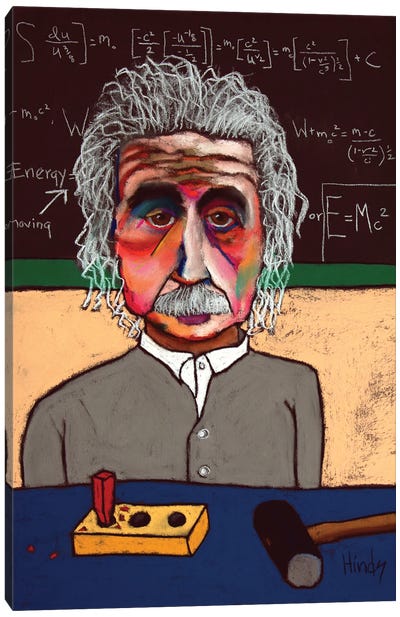 Brain Fart Canvas Art Print - Albert Einstein