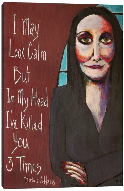 Morticia Canvas Art Print - The Addams Family