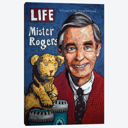 Mr Rogers and Daniel Canvas Print #DHD253} by David Hinds Canvas Artwork