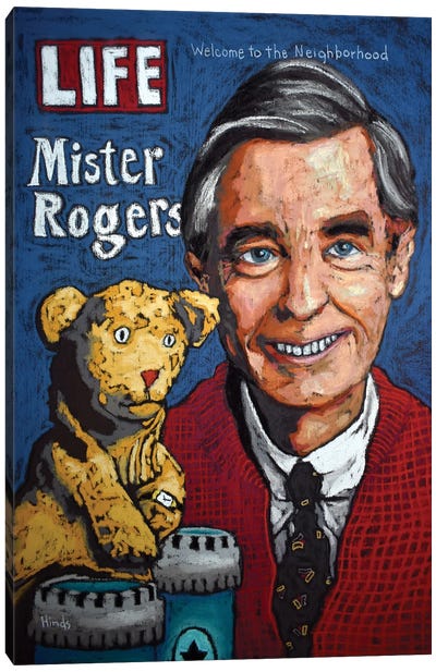 Mr Rogers and Daniel Canvas Art Print - Mister Rogers' Neighborhood