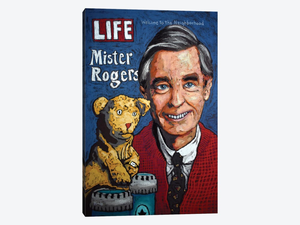 Mr Rogers and Daniel by David Hinds 1-piece Canvas Wall Art