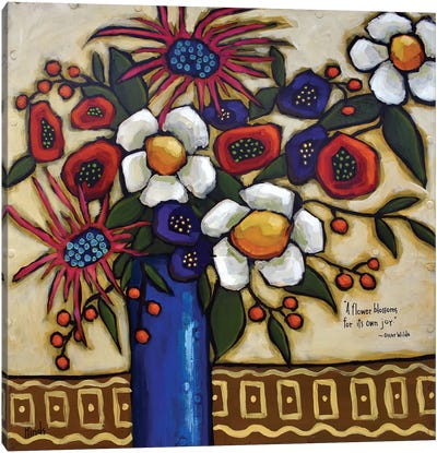 Blooms Of Joy Canvas Art Print - David Hinds