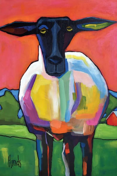Artists Like Matisse: Funky Sheep Portrait by David Hinds