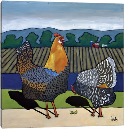 Rooster Cogburn And Miss Eula Canvas Art Print - David Hinds