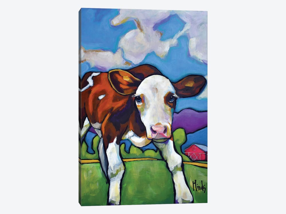 Hereford Calf by David Hinds 1-piece Canvas Art