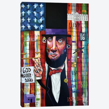 Lincoln's Journey Canvas Print #DHD266} by David Hinds Canvas Artwork