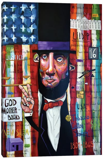 Lincoln's Journey Canvas Art Print - David Hinds