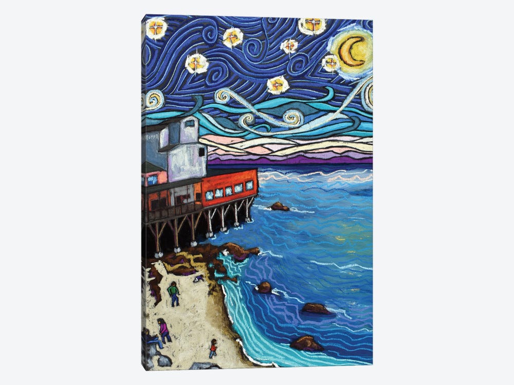 Starry Night Over Monterey Bay by David Hinds 1-piece Art Print