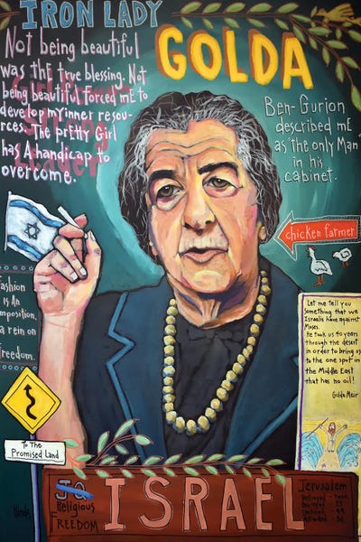 Office: Golda Meir Graffiti by David Hinds