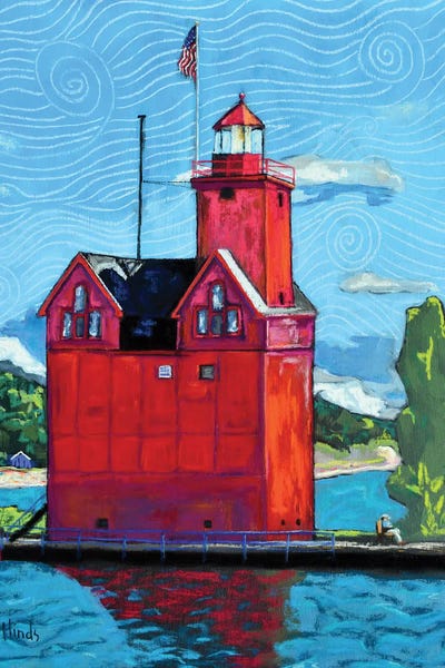 Lighthouses: Big Red Lighthouse by David Hinds