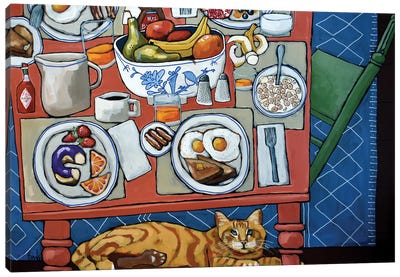 The Most Important Meal Of The Day Canvas Art Print - Foodie