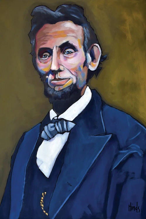 Abraham Lincoln Sitting For A Portrait