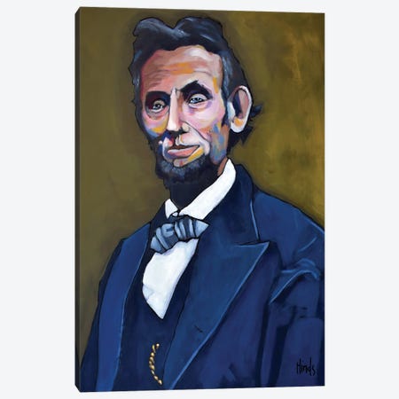 Abraham Lincoln Sitting For A Portrait Canvas Print #DHD288} by David Hinds Canvas Art Print