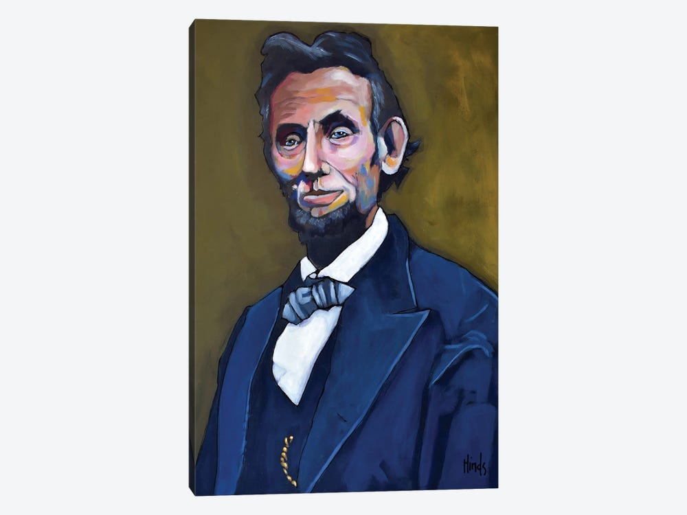 Abraham Lincoln Sitting For A Portrait by David Hinds 1-piece Canvas Wall Art