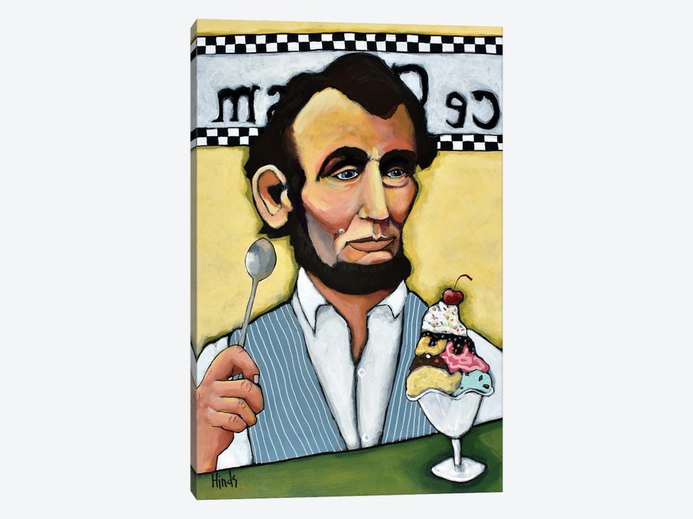 Abraham Lincoln Indulges by David Hinds 1-piece Art Print