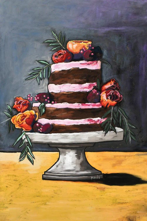 Beetroot And Rose Truffle Cake by David Hinds wall art
