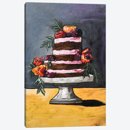 Beetroot And Rose Truffle Cake Canvas Print #DHD28} by David Hinds Canvas Artwork