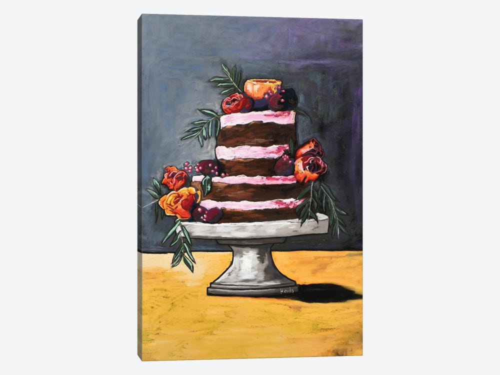 Beetroot And Rose Truffle Cake by David Hinds 1-piece Canvas Print