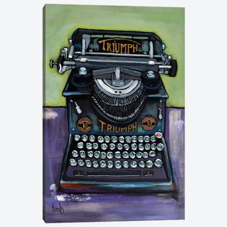 Vintage Triumph Typewriter Canvas Print #DHD294} by David Hinds Canvas Print