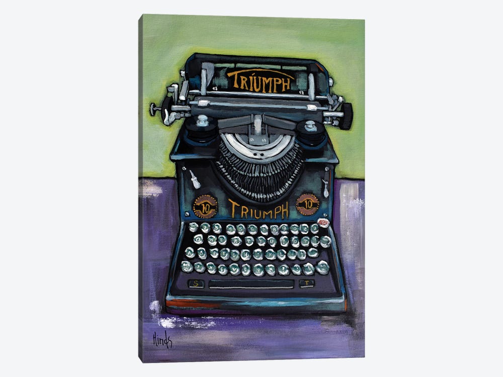 Vintage Triumph Typewriter by David Hinds 1-piece Art Print