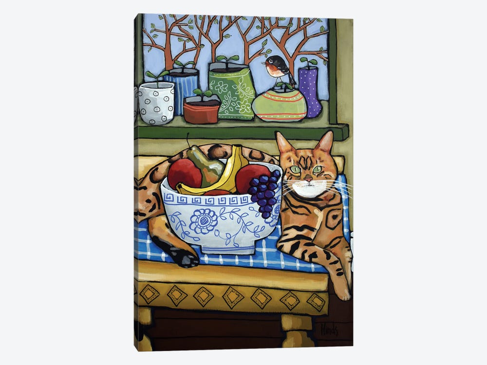 Bengal Cat by David Hinds 1-piece Canvas Print