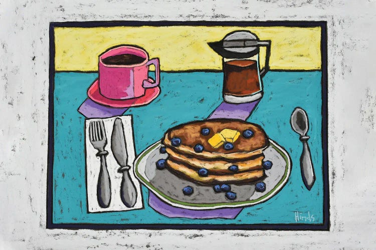 Blueberry Flapjacks by David Hinds wall art