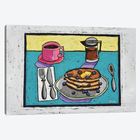 Blueberry Flapjacks Canvas Print #DHD29} by David Hinds Canvas Wall Art