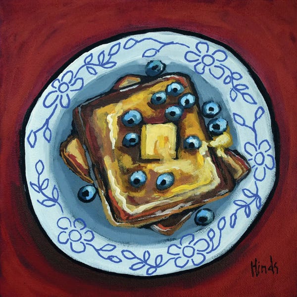 Floral & Botanical Patterns: Two Slices Of French Toast by David Hinds