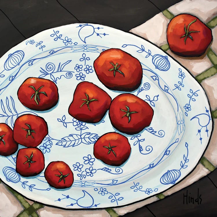 Tomatoes On A Platter