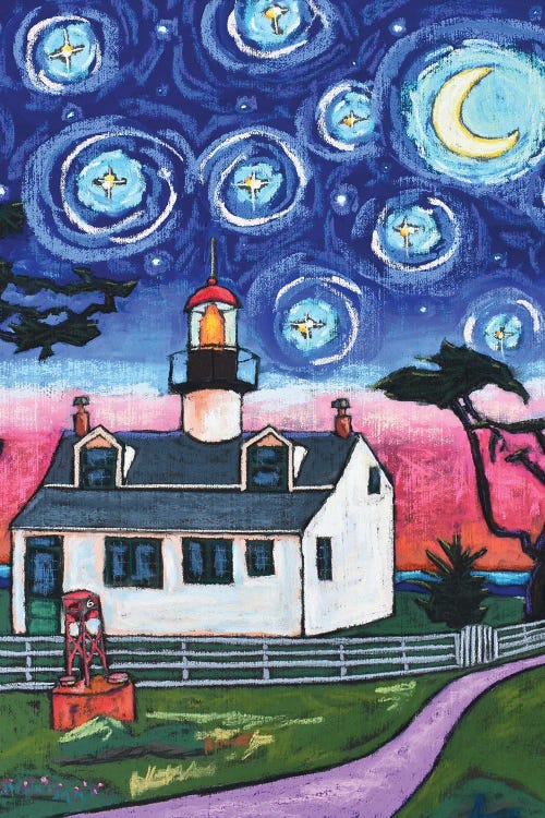 Starry Night Over Point Pinos Lighthouse