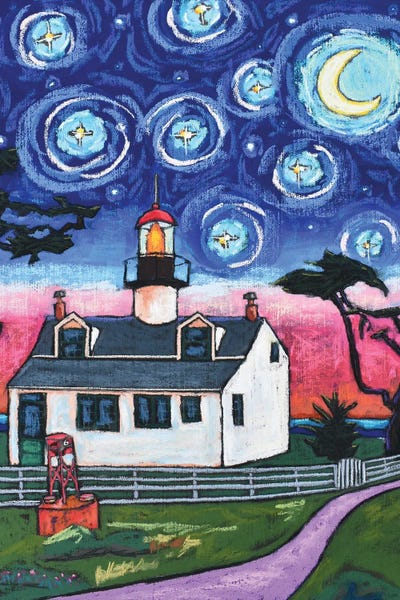 Starry Night Collection: Starry Night Over Point Pinos Lighthouse by David Hinds