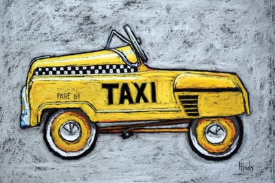 Yellow Taxi by David Hinds canvas print