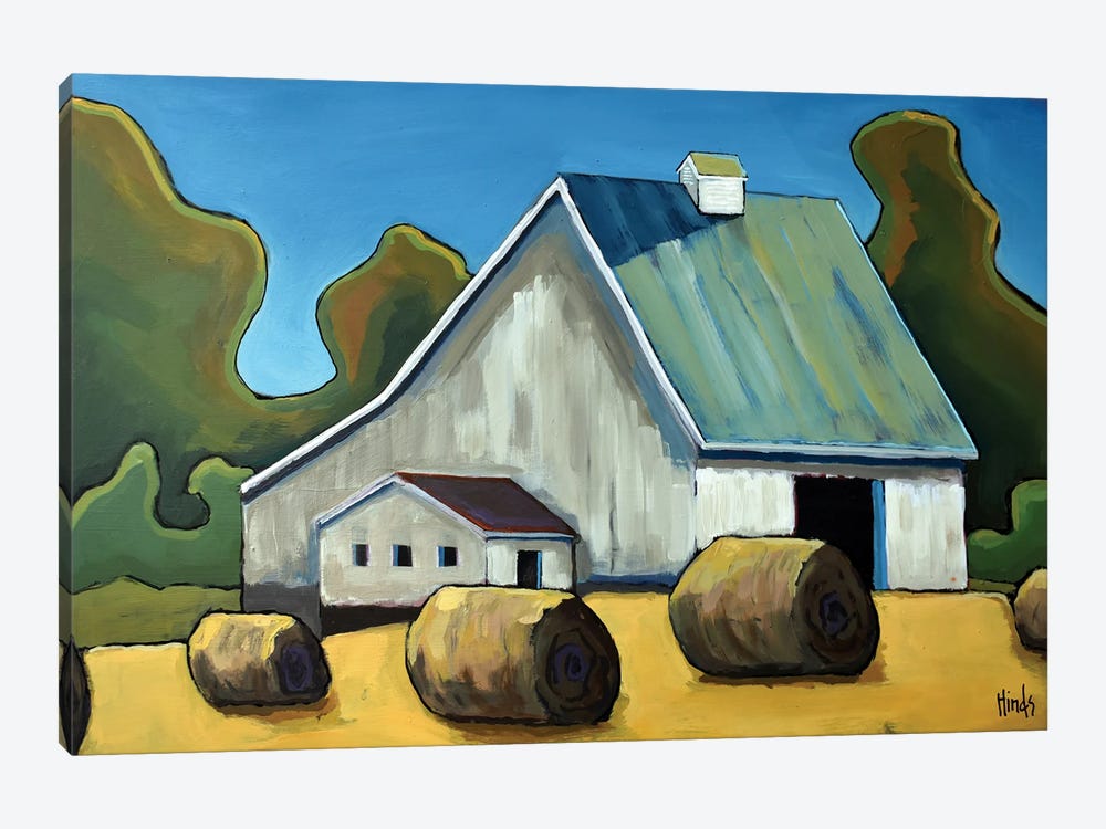 Old White Barn by David Hinds 1-piece Art Print